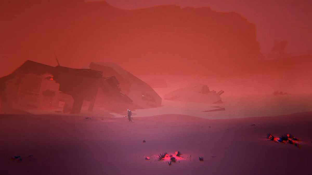 Exploration sous la tempête radioactive dans Magenta Down par 2 Ton Studios