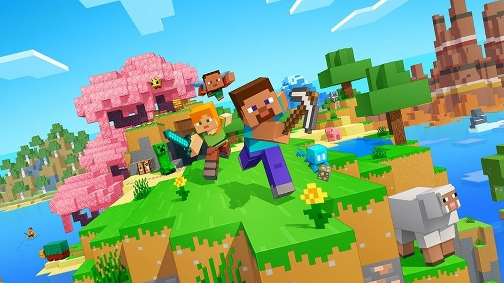 Key art officiel Minecraft sur Nintendo Switch 2
