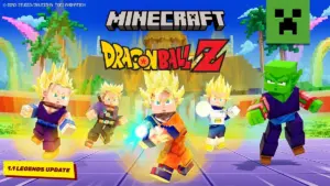 Minecraft x Dragon Ball Z 1.1 Legends Update artwork officiel
