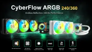 Radiateur de 32 mm et ventilateur VRM à 3500 RPM&nbsp;: comment Montech bouscule le watercooling avec ses CyberFlow dès 99 dollars