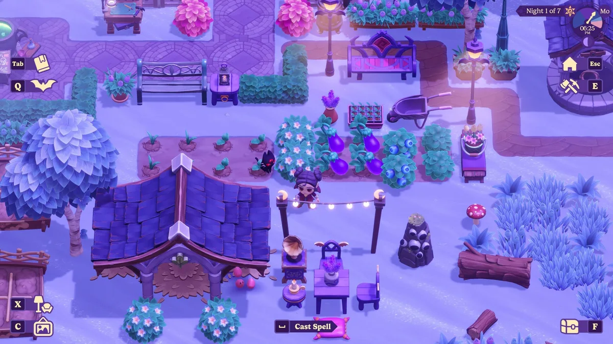 Moonlight Peaks ferme vampirique et cultures magiques sur PlayStation 5