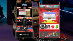 Mini-volant rotatif, stick arcade et 6 classiques SEGA : My Arcade ouvre les précommandes des bornes Out Run et Shinobi à 59,99 €