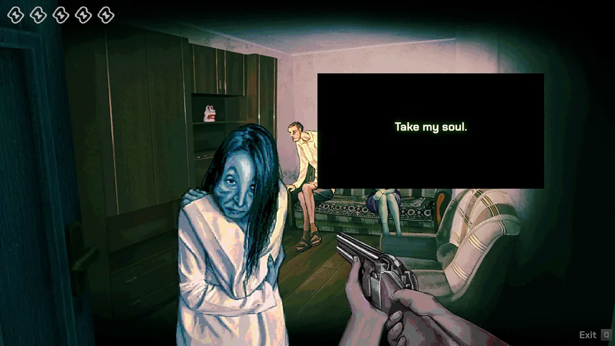 Inspection d'un survivant à la porte dans le thriller horrifique No, I'm Not a Human sur Xbox Game Pass