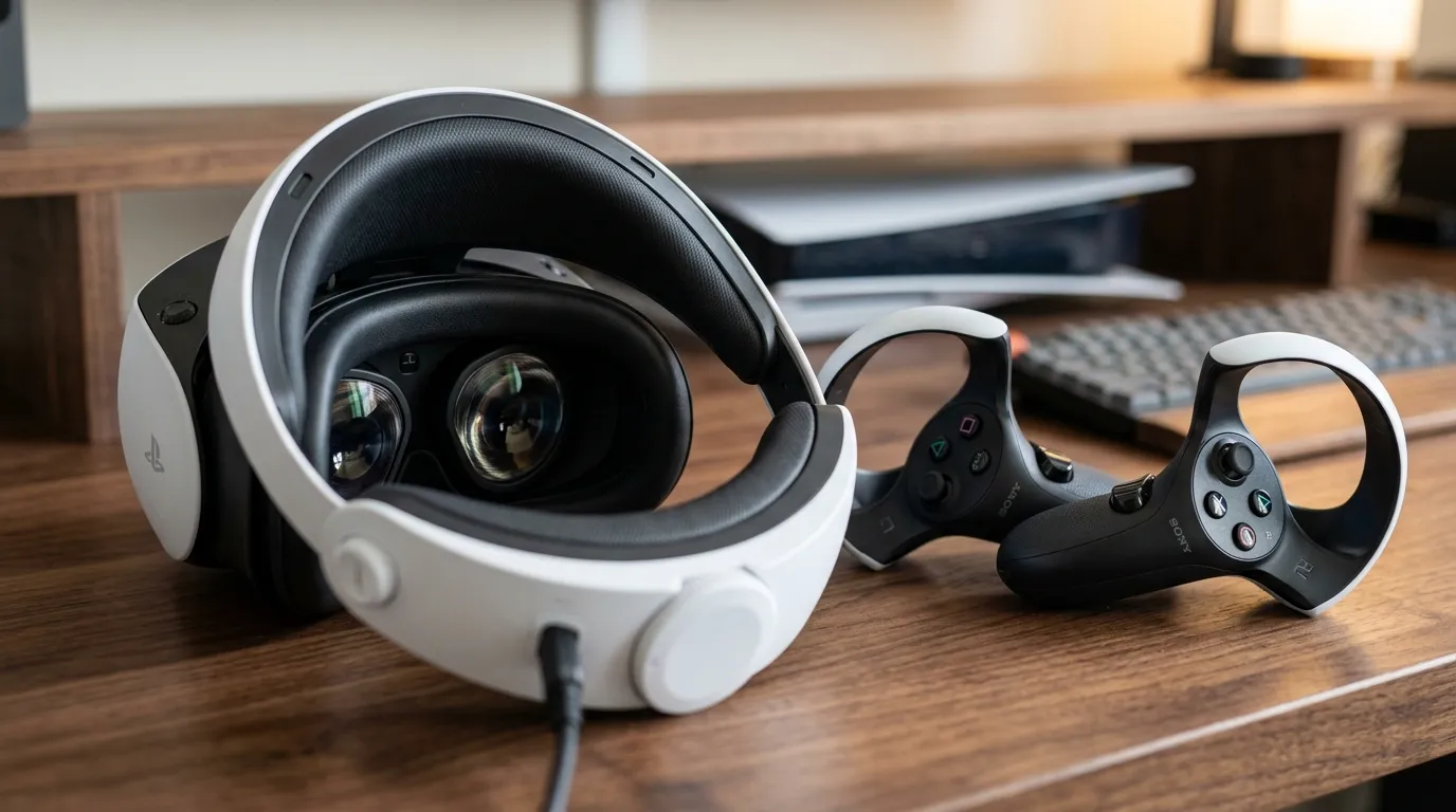 Casque PlayStation VR2 et contrôleurs Sense
