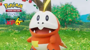 Visuel officiel de JCC Pokémon Pocket illustrant l'arrivée des cartes double-type de la Série C