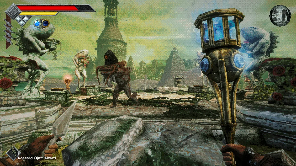 Queens Domain exploration donjons secrets et pierres a aiguiser