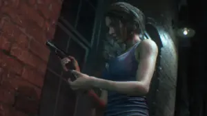Jill Valentine dans Resident Evil 3 Remake sur Nintendo Switch 2