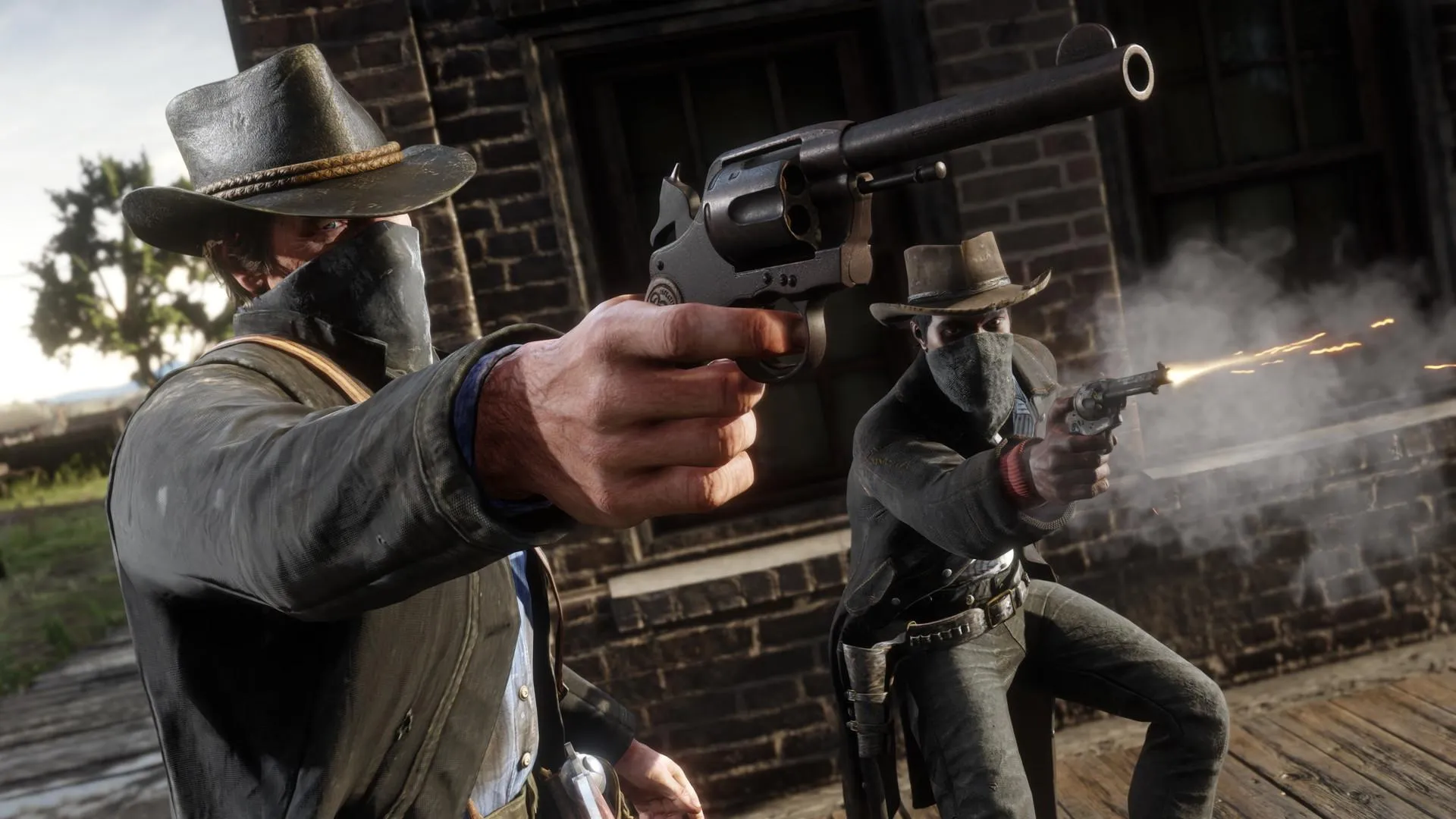 Fusillade en duo western