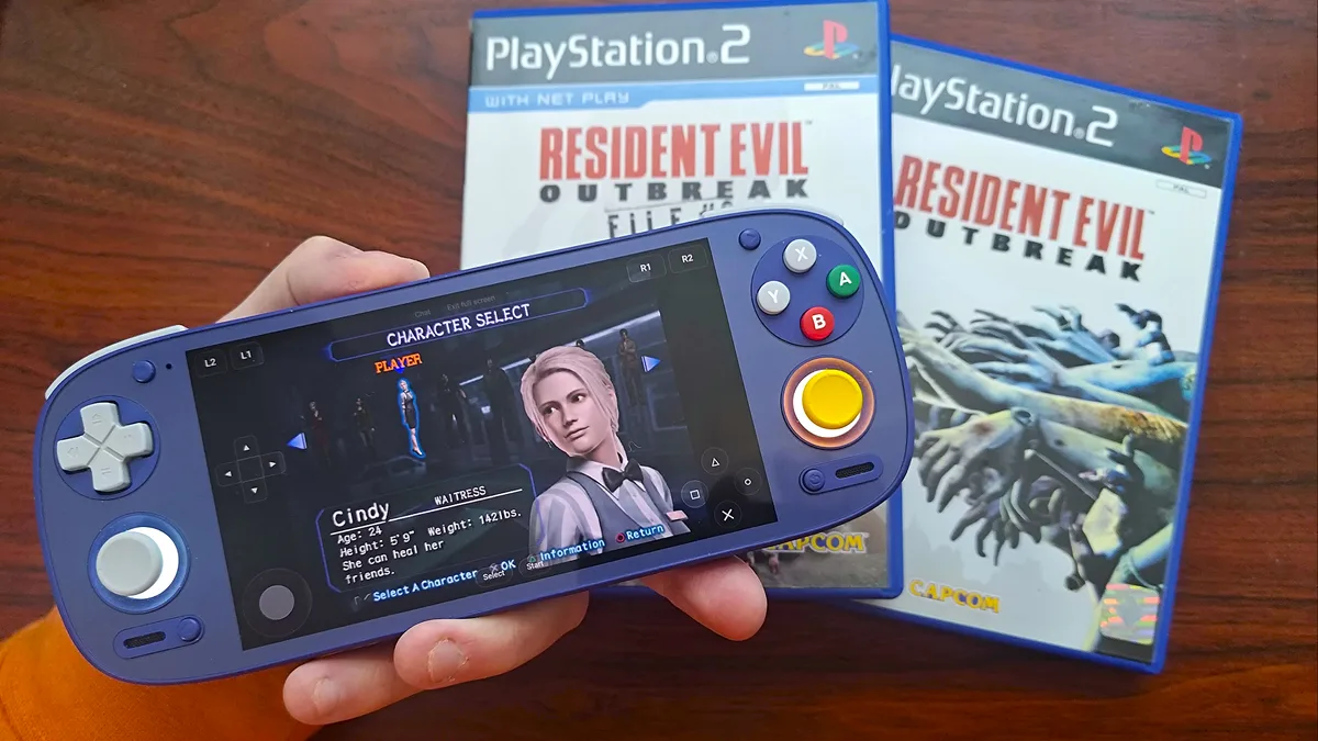 Resident Evil Outbreak PS2 version navigateur OutbreakWeb avec Cindy Lennox