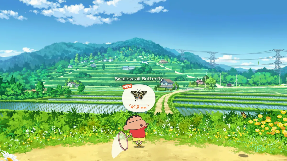 Shin chan et Shiro explorent la ville de charbon sur Nintendo Switch 2