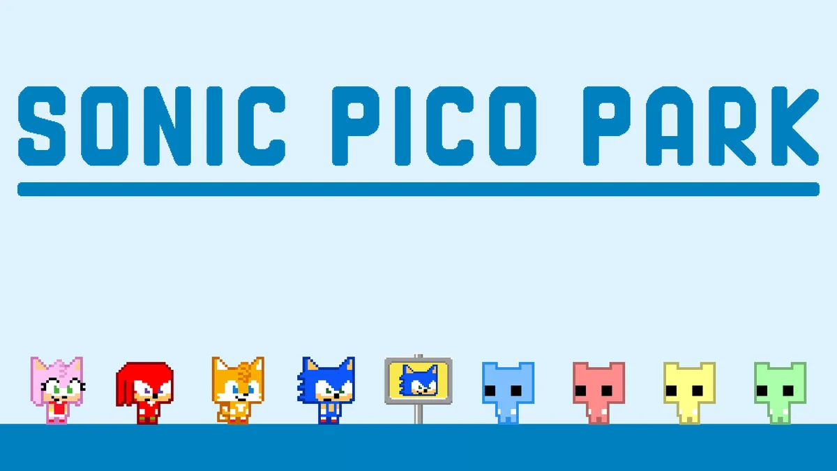 Gameplay cooperatif de Sonic Pico Park avec Sonic, Tails, Knuckles et Amy