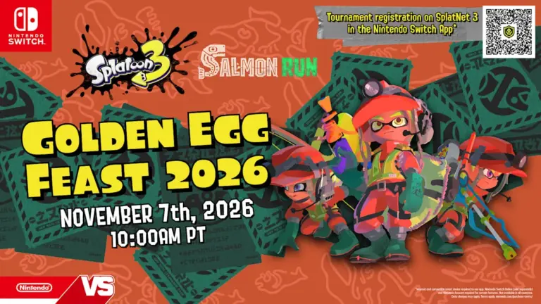 Splatoon 3 Golden Egg Feast 2026 : date, divisions Salmon Run et chaise gaming à gagner le 7 novembre