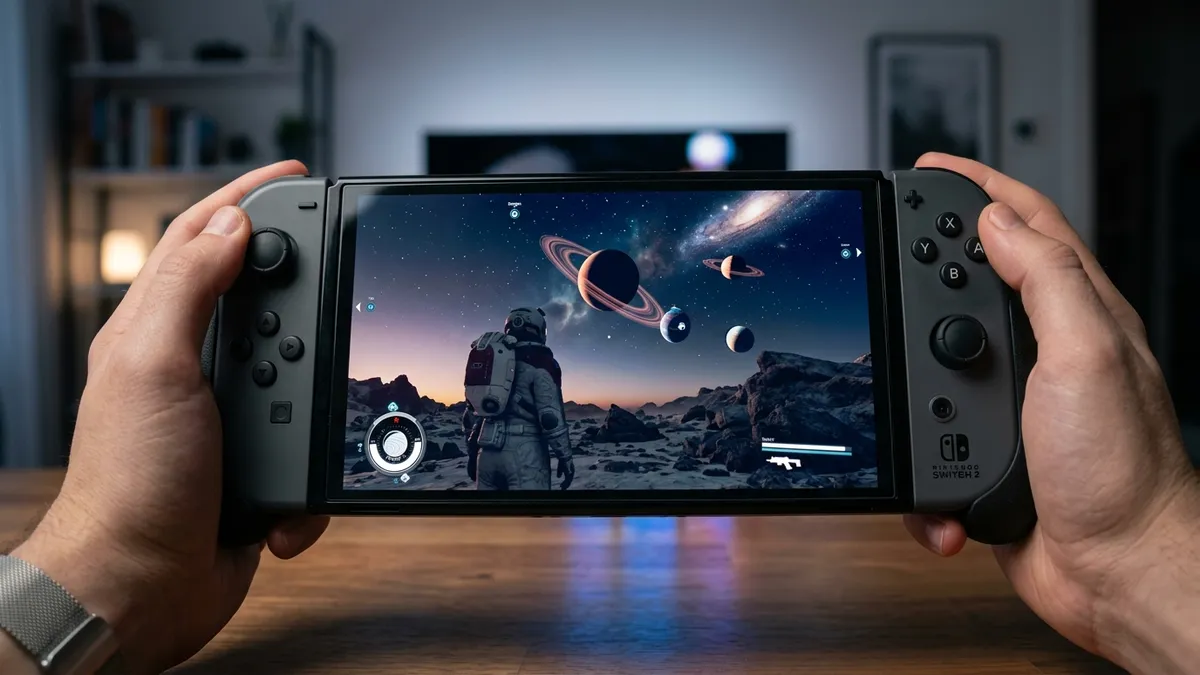 Starfield tournant sur Nintendo Switch 2