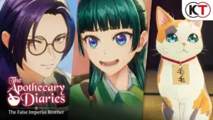 Jinshi, Maomao et le chat Maomao dans The Apothecary Diaries: The False Imperial Brother (Les Carnets de l'apothicaire)