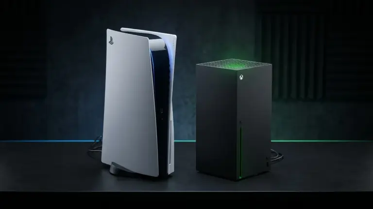 Consoles PS5 et Xbox Series X cote a cote