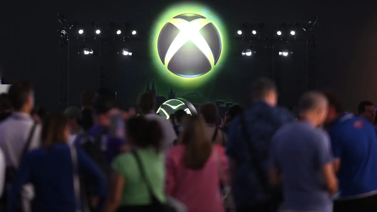 Logo lumineux Xbox lors de la Gamescom 2026